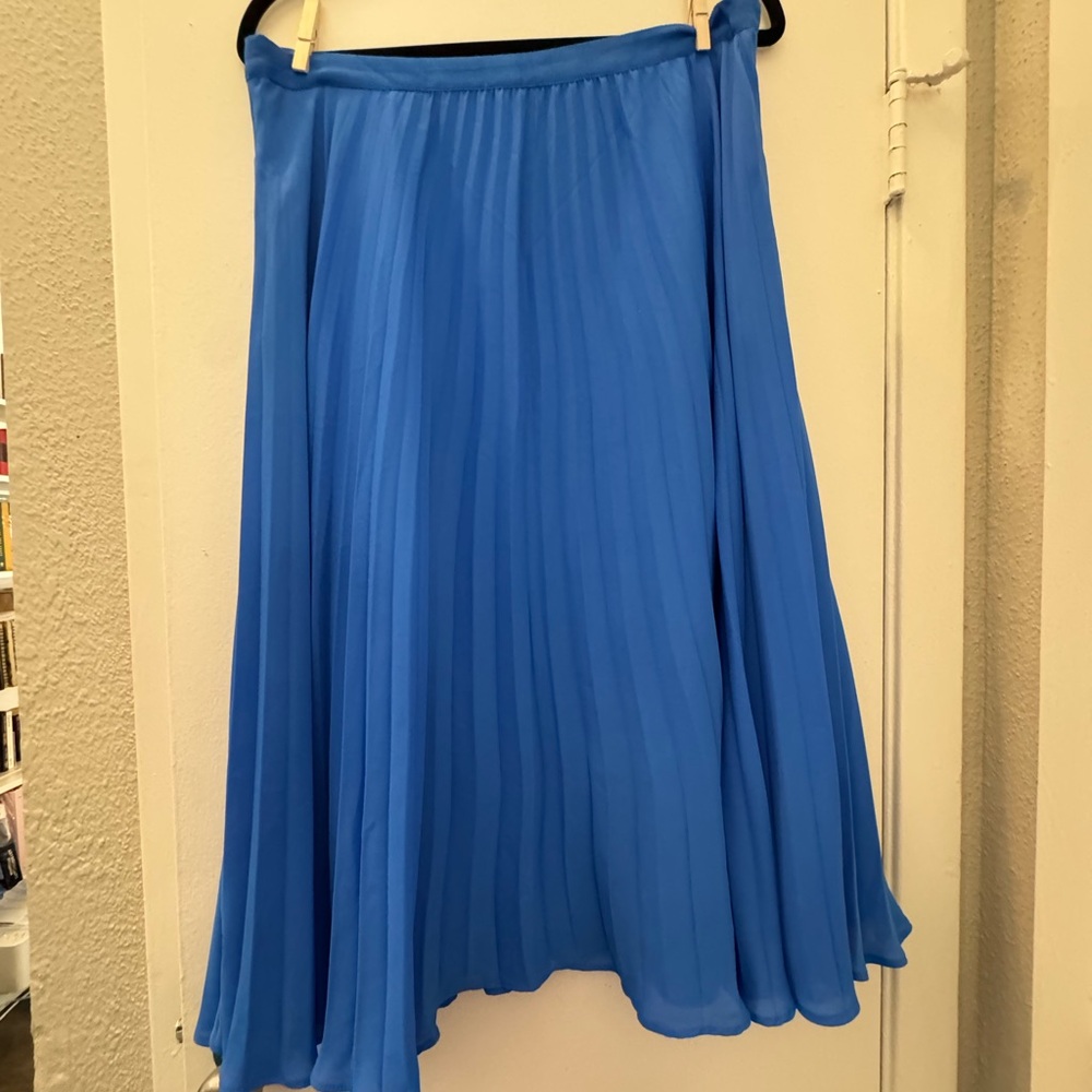Banana Republic Vibrant Blue A-Line Skirt